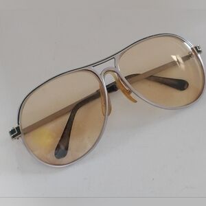 Vintage Nordic Int Aviator Tinted Metal Eyeglasses